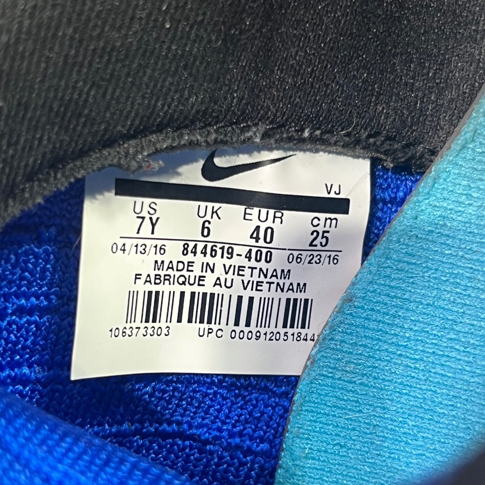 Nike Roshe Run Knit Blue Black Men's Athletic Comfort Sneakers‎ Shoes Size 7 - Picture 12 of 12